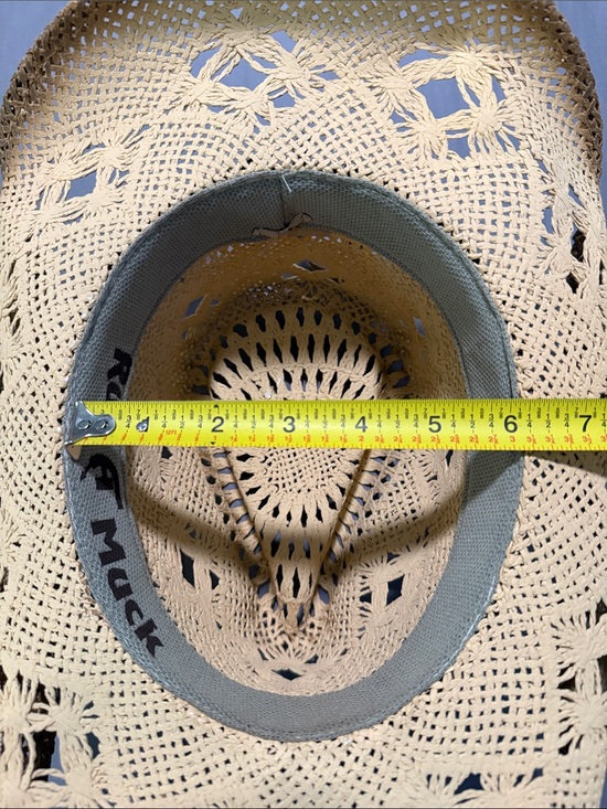 Woven Straw Cowgirl hat with Decorative Band - Natural Tan main image 2